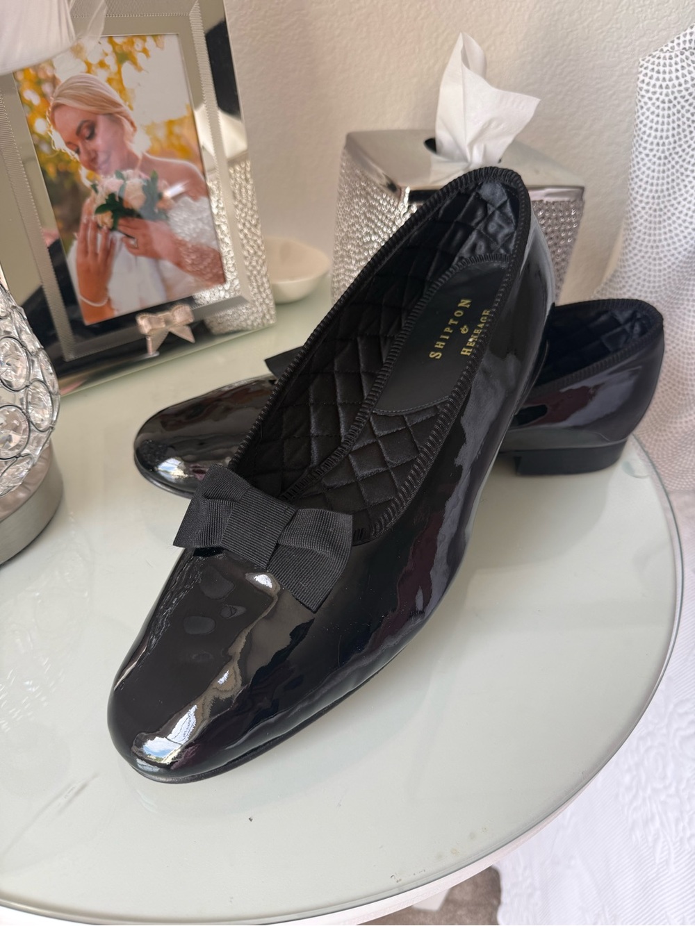Shipton & Heneage Man Black Patent
Leather Tuxedo Flats Slip-On 14